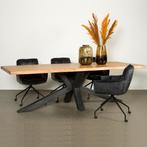 *WOONWINKEL* Tower Living Sovana Boomstamtafel Acacia Spinpo, Huis en Inrichting, Tafels | Eettafels, Verzenden, Nieuw