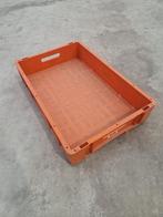 Stapelbak 600x400x120mm met afwateringsgaten oranje,, Doe-het-zelf en Verbouw, Kratten en Dozen, Ophalen of Verzenden, Gebruikt