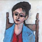 Giampietro Maggi (1934) - Donna Pensierosa - Acrilico su