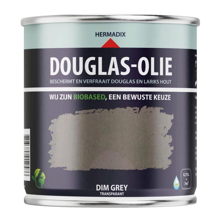 Douglas Olie Dim Grey 750 ml, Doe-het-zelf en Verbouw, Verf, Beits en Lak, Nieuw, Ophalen of Verzenden