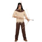 Indianen Kostuum Bruin Beige Heren 3 delig, Kleding | Heren, Carnavalskleding en Feestkleding, Nieuw, Verzenden