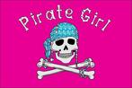 Pirate girl - piraten vlag, Nieuw, Zeilboot of Motorboot, Ophalen of Verzenden