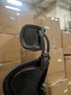 Herman Miller Aeron - Incl. Hoofdsteun En Lumbar Support, Verzenden, Zwart, Zo goed als nieuw, Bureaustoel