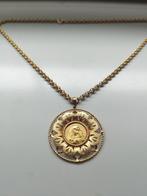 Ketting met hanger - 18 karaat Geel goud - vintage- Maagd, Sieraden, Tassen en Uiterlijk