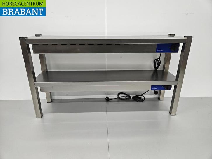 RVS Dubbele Warmtebrug Warmhoudbrug Verwarmde Etagere, Zakelijke goederen, Horeca | Keukenapparatuur, Nieuw in verpakking, Ophalen of Verzenden