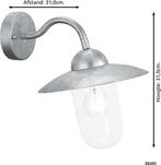 EGLO Milton Wandlamp Buiten - E27 - 31 cm - Grijs Tweede, Verzenden, Nieuw