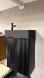OUTLET – Complete Fonteinset Zwart | Meubelkast en Wastafel, Minder dan 50 cm, Nieuw, Ophalen of Verzenden, Minder dan 25 cm