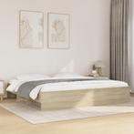 vidaXL Bedframe zonder matras hout sonoma eikenkleurig, Huis en Inrichting, Eenpersoons, Bruin, Verzenden, Nieuw