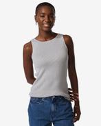 051 Damessinglet Rita rib zilver van €19.99 voor €13.99 sale, Verzenden, Nieuw