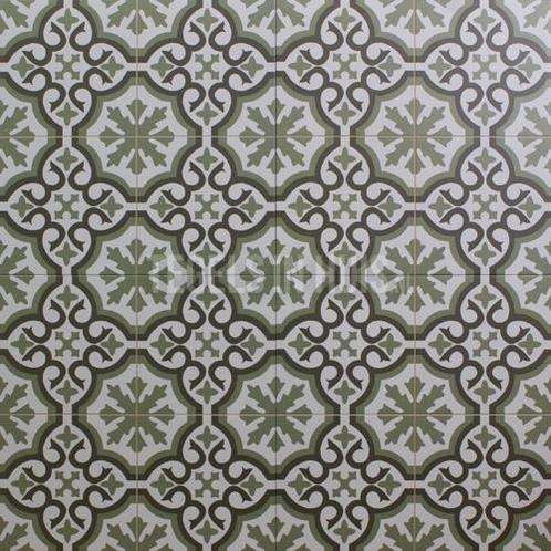 Vloertegel / wandtegel berkeley essence eden groen 45x45 cm, Doe-het-zelf en Verbouw, Tegels, Vloertegels, Nieuw, 10 m² of meer