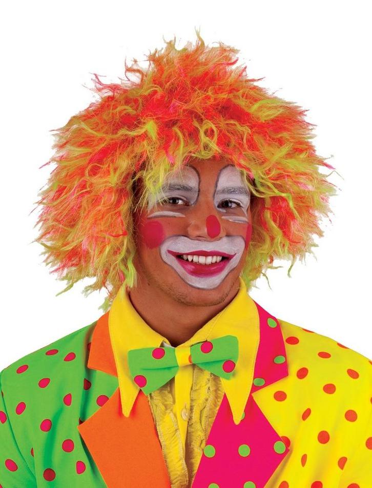 Clownspruik Fluor, Kleding | Dames, Carnavalskleding en Feestkleding, Nieuw, Ophalen of Verzenden