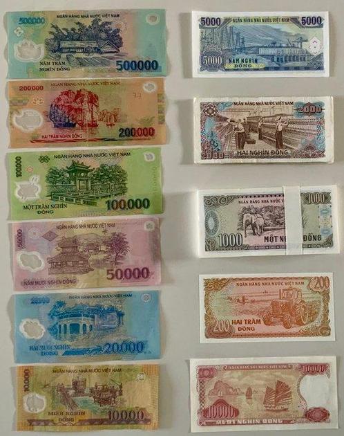 Vietnam. - 134 banknotes - including bundle - various dates, Postzegels en Munten, Munten | Nederland