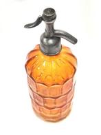 Fles - oranje art nouveau sifon, Antiek en Kunst