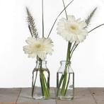 Glas vaas flesje voor schelpen 10, 4*4, 8cm., Ophalen of Verzenden, Nieuw