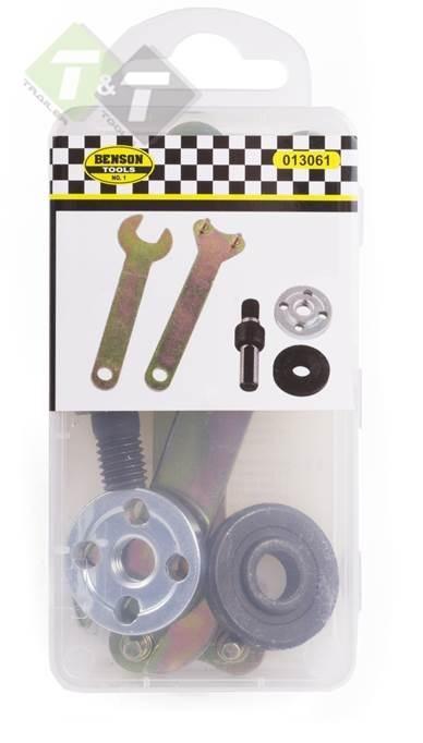 Haakse Slijper Accessoires Set - Slijptol Onderdelen 5 Dlg -, Auto diversen, Autogereedschap, Nieuw, Ophalen of Verzenden