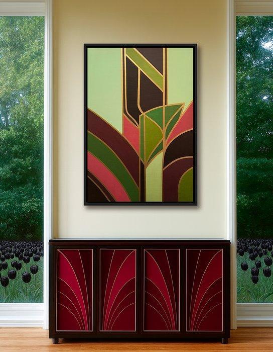 B. Morales - Tulipán Negro - XL NO Reserve, Antiek en Kunst, Kunst | Schilderijen | Modern
