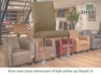 Leren eetkamerstoel Comfort met wieltjes - Toledo Mocca, Huis en Inrichting, Stoelen, Bruin, Nieuw, Leer, Ophalen of Verzenden