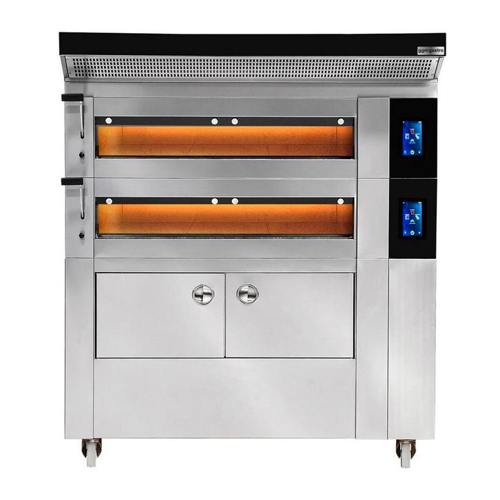 GGM Gastro | Bakkerij-/pizzaoven - Touch - 2 bakkamers - |, Witgoed en Apparatuur, Afzuigkappen, Inbouw, 600 tot 800 m³ per uur