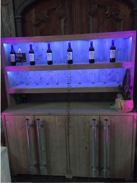 Buffetkast Steigerbuis - 220 x 60 x 180 cm - Meerdere, Huis en Inrichting, Kasten | Buffetkasten, Nieuw, Ophalen of Verzenden