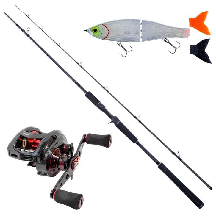 Ultimate Collos Baitcast Set 2.00m (50-150g), Watersport en Boten, Hengelsport | Algemeen, Nieuw, Verzenden