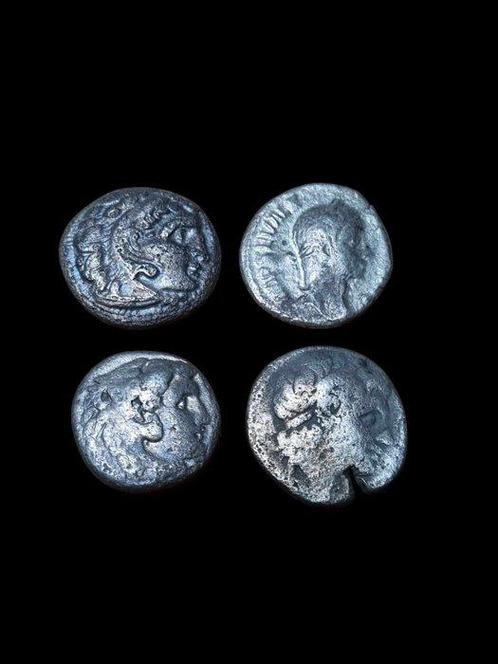 Oudheid Lot of 3 coins incl.: 3 Drachms of Alexander III and, Postzegels en Munten, Munten | Europa | Niet-Euromunten