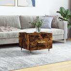 vidaXL Salontafel 50x50x40 cm bewerkt hout gerookt, Huis en Inrichting, Tafels | Salontafels, 50 tot 100 cm, Verzenden, Nieuw