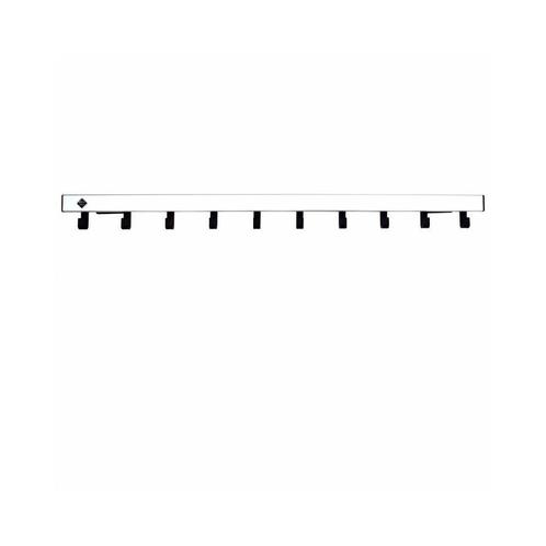 Basic Pro-line wandkapstok met 10 haken - grijs/zwart, Huis en Inrichting, Woonaccessoires | Kapstokken, Nieuw, Verzenden