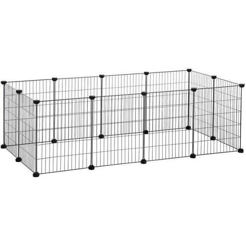 Hoppa! LPI01H Verstelbaar Hek Zwart  van €35 voor €29, Dieren en Toebehoren, Vogels | Hokken en Kooien, Nieuw, Ophalen of Verzenden