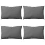 vidaXL Buitenkussens 60x40 cm grijs 4 st, Verzenden, Nieuw, Grijs