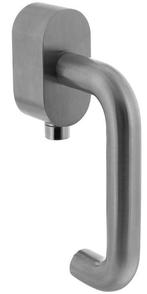 Intersteel SKG3 afsluitbare raamkruk rond op ovale rozet rvs, Verzenden, Nieuw