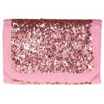Portemonnee roze met glitters NIEUW, Sieraden, Tassen en Uiterlijk, Portemonnees, Ophalen of Verzenden, Nieuw, Roze
