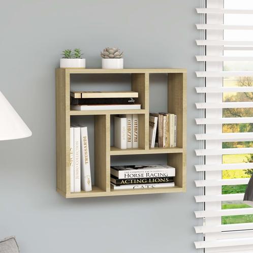 vidaXL Wandschap 45,1x16x45,1 cm bewerkt hout sonoma, Huis en Inrichting, Woonaccessoires | Wandplanken en Boekenplanken, Nieuw