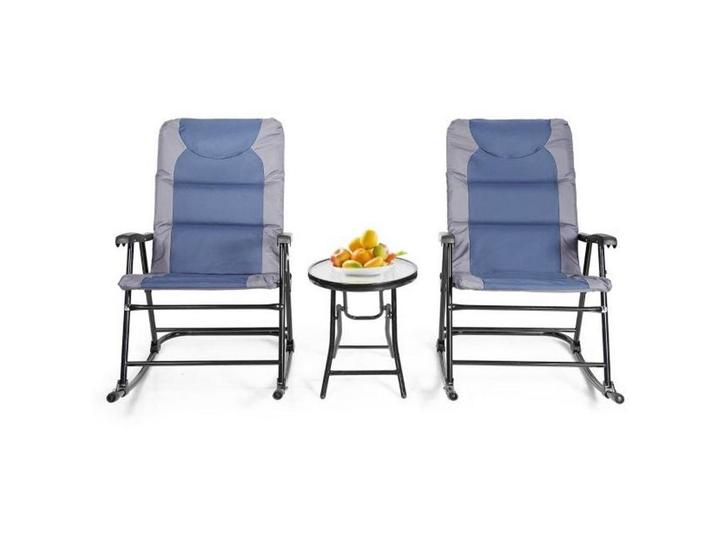Coast 3-delige opvouwbare bistro-set Outdoor Swenkstoelen, Huis en Inrichting, Woonaccessoires | Overige, Nieuw, Verzenden
