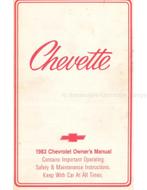 1983 CHEVROLET CHEVETTE INSTRUCTIEBOEKJE ENGELS (USA)