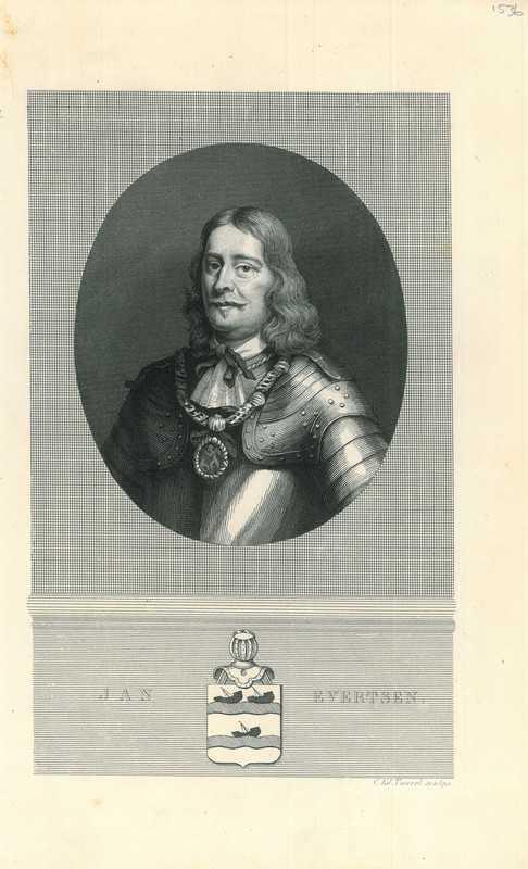 Portrait of Johan Evertsen, Antiek en Kunst, Kunst | Etsen en Gravures