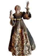 Figuur - Madonna Addolorata - 65 cm - Glas, Terracotta,, Antiek en Kunst