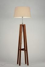 Rietveld Vloerlampen - Beige - Stof, Hout, Huis en Inrichting, Lampen | Vloerlampen, Verzenden, Nieuw