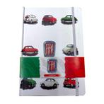 Notitieboekje A5 - Fiat 500 Retro - Rood/Wit/Groen - Gerecyc, Diversen, Ophalen of Verzenden, Nieuw