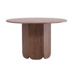 *WOONWINKEL* Ronde Eettafel Vijfhoekpoot Mocca, Verzenden, Nieuw