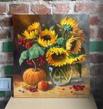 Merie Khys (XX-XXI) - Still life with sunflowers, Antiek en Kunst