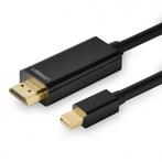 Mini Displayport DP Male naar HDMI Male kabel 4K*2K Zwart..., Computers en Software, Accu's en Batterijen, Nieuw, Verzenden