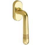 Draaikiepgarnituur Art-Deco/Elegant messing ongelakt, Verzenden, Nieuw