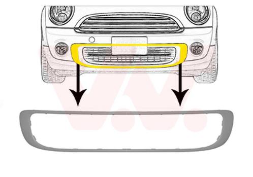 BUMPER GRILL VOOR MINI CLUBMAN R55 2007-2014 51117268752, Auto-onderdelen, Carrosserie en Plaatwerk, Nieuw, Ophalen of Verzenden