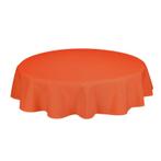 Tafelkleden Rond Tangerine Oranje 132cm Ø - Treb SP, Huis en Inrichting, Tafelkleden, Verzenden, Nieuw