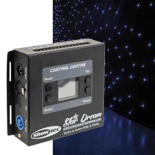 Showtec Star Dream 6x3m RGB LED-gordijn met controller, Audio, Tv en Foto, Fotografie | Statieven en Balhoofden, Verzenden