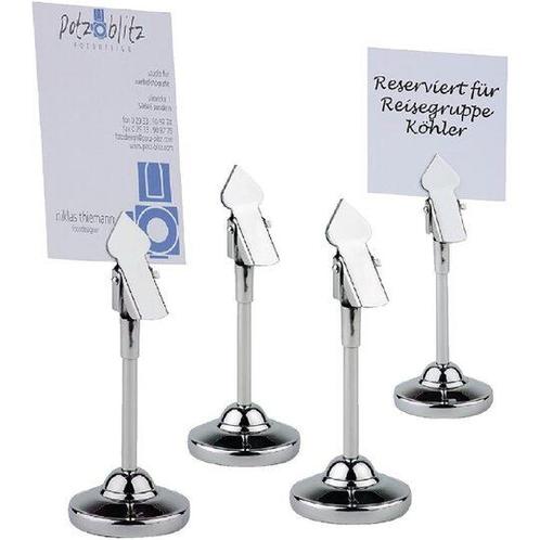 Tafelnummerhouders RVS, incl. clips en kaarten, verpakt per, Zakelijke goederen, Horeca | Keukenapparatuur, Nieuw in verpakking