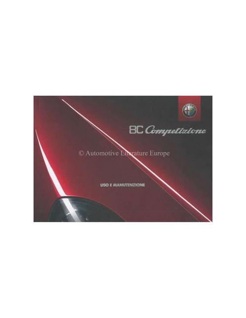 2008 ALFA ROMEO 8C COMPETIZIONE INSTRUCTIEBOEKJE ITALIAANS, Auto diversen, Handleidingen en Instructieboekjes