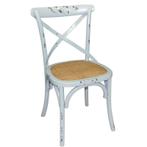 Houten Stoel Blue Wash | 2 Stuks, Verzenden, Nieuw in verpakking