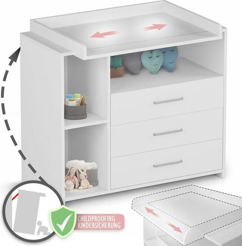 Wisselunit wit, Kinderen en Baby's, Kinderkamer | Commodes en Kasten, Nieuw, Verzenden