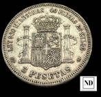 Koninkrijk Spanje. Amadeo I. 5 Pesetas 1871 *18-18 - Madrid